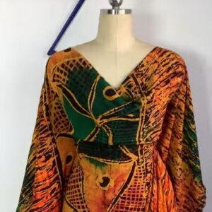 Rain Triangles Print Crepe