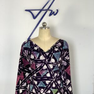 Triangle Print Chiffon