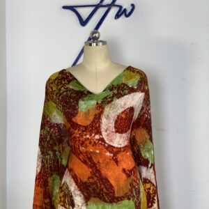 Brush Pattern Chiffon