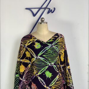 Splash Line Print Chiffon